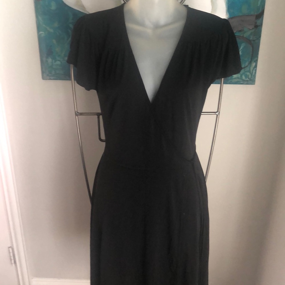 Charlotte Russe black wrap dress